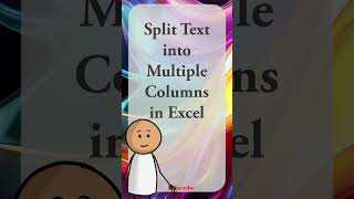 Split Text into Multiple Columns in Excel 🔥exceltips datavalidation shorts [upl. by Han184]