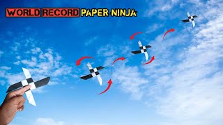 making paper ninja star flying paper ninja star [upl. by Chesney540]