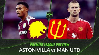 Aston Villa vs Man Utd Ten Hags future Duran praise and prematch Bet Builders [upl. by Suiluj]