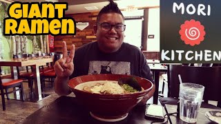 Giant Ramen Challenge at Mori Kitchen faster than Matt Stonie [upl. by Sybyl]