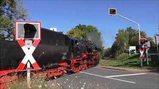 52 8038 auf der Rinteln Stadthagener Eisenbahn 01102017 HD [upl. by Anelat]