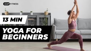 13 MIN Yoga for Beginners Easy Basics [upl. by Einra]