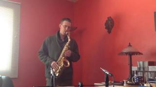 Colin Lippy  Saxophone  Ferling Etude 1 [upl. by Behn20]