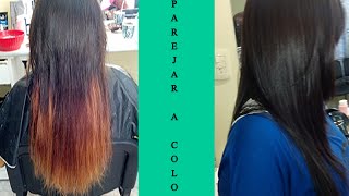 RePigmentar Color de Cabello de Naranja a Castano Natural [upl. by Halilahk870]