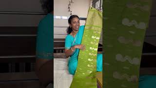 Art silk tusser saree Fancy saree Linen cotton embroidery saree  😇☺️ [upl. by Crean46]