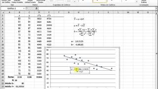 Reta de regressão e linha de tendência [upl. by Vaios]