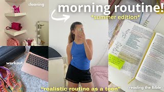 SUMMER MORNING ROUTINE realistic chill productive [upl. by Abramo]