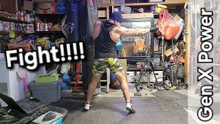 Worlds Worst Boxer tries out new Heavy Bag Setup Come Box with a Washed up 50 year old Powerlifter [upl. by Anyale900]