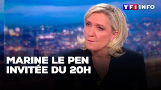 Marine Le Pen invitée du 20H  quotun réquisitoire révoltantquot｜TF1 INFO [upl. by Anha]