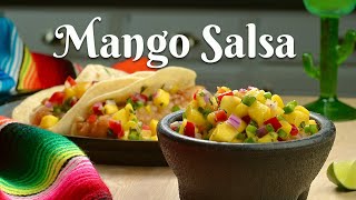 HOW TO MAKE THE MOST DELICIOUS MANGO SALSA Quick and Easy Recipe for Fresh Mango Salsa in Minutes [upl. by Anoiuq841]