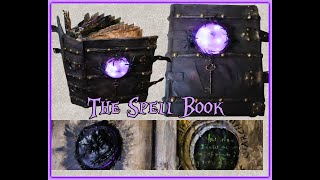 The Spell Book  Turning an old book into an ancient Book of spells for Halloween  Witches spells [upl. by Ytitsahc]