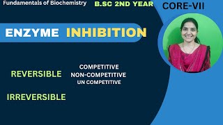 Enzyme Inhibition BSc 2nd YearCompetitiveNon CompetitiveUncompetitiveIrreversible [upl. by Rodger]