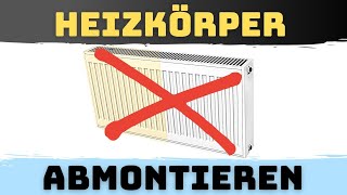 Heizkörper abmontieren im laufenden Betrieb für die Renovierung [upl. by Langsdon910]