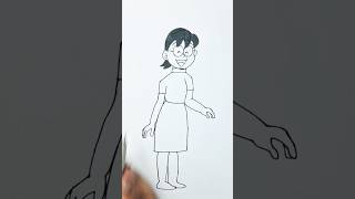 Doraemon Characters DoraemonNobita Mom Drawing artist shorts doraemon nobita drawing [upl. by Swigart]