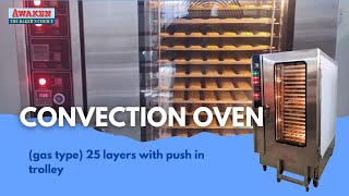 Awaken  Convection Oven gas type 25 layers with push in trolley [upl. by Atilehs]