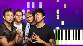 5 Seconds of Summer  No Shame Piano Tutorial [upl. by Delilah894]