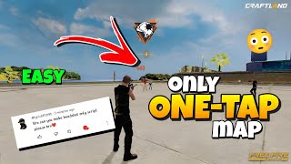 How to make only headshot map freefire Craftland [upl. by Shaff]