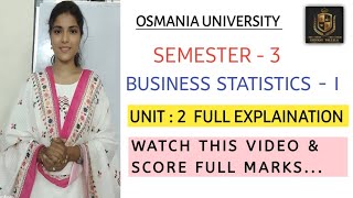 BUSINESS STATS  I  UNIT 2  DIAGRAMMATIC amp GRAPHICAL PRESENTATION OF DATA  shivanipallela [upl. by Langham]