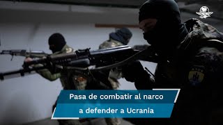 Mexicano pasa de combatir al narco a denfender a Ucrania [upl. by Yeffej92]