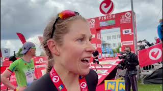 Finish interview Challenge StPölten 2021 third place Maja Stage Nielsen [upl. by Holleran]