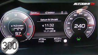 2019 Audi Q8 50 TDI 286hp  0240kmh acceleration [upl. by Haroppiz]