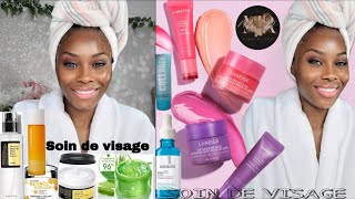 SOINS DE VISAGE ETAPES ET PRODUITS A UTILISER POUR AVOIR UNE PEAU LISSE [upl. by Aelanna]