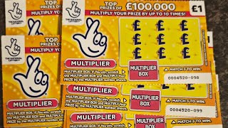 New £100000 yellow scratch cards £20 in play [upl. by Tingey711]