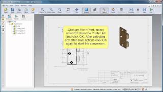 Using Solidworks eDrawings with novaPDF to convert slddwr sldprt and sldasm to PDF [upl. by Airyt966]