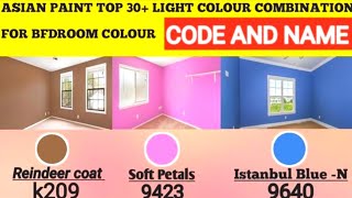 Asian paints Light Colour Combination With Code For Bedroom  2025 Interior Design Trends  Top 30 [upl. by Yale]