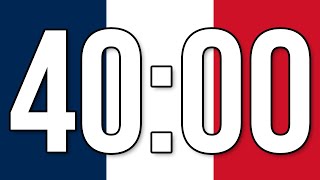 Minuterie 40 minutes  minuteur parfait  compte à rebours [upl. by Llener655]