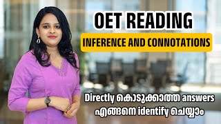 OET Reading Inference and connotation oet reading jmacademy [upl. by Kathie]