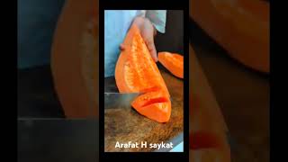 papaya ice cream make fruit cutting shortvideo shorts food cuting plainyogurt ah [upl. by Elwood690]