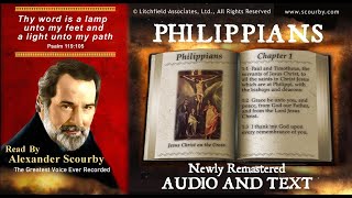 50  Book of Philippians  Read by Alexander Scourby  AUDIO amp TEXT  FREE on YouTube  GOD IS LOVE [upl. by Yanaton]