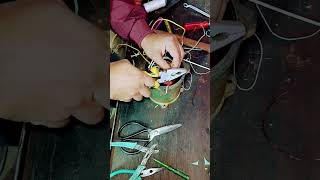 1hp motar1 HP motor ko connection kaise karte hain full windingshortvideo viralvideo [upl. by Ailimaj]