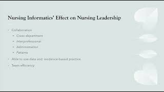 Topic 5 Presentation Nursing Informatics and Healthcare [upl. by Htebazil]