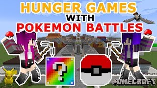 Minecraft Hunger Games with Pokemon Battles Rainbow Lucky Blocks amp Pixelmon Lucky Blocks [upl. by Rento]