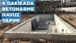 BETONARME HAVUZ NASIL YAPILIR  5 DAKİKADA ÖĞRENİYORUZ1KISIM [upl. by Margot]