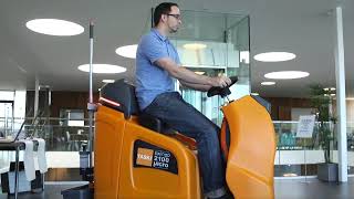 TASKI swingo 2100 micro  ride on scrubber drier [upl. by Goar]