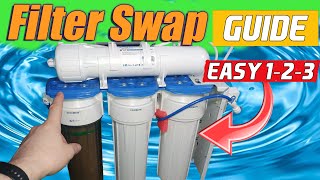 Maintaining Your Reverse Osmosis System Filter Swap [upl. by Hnacogn]