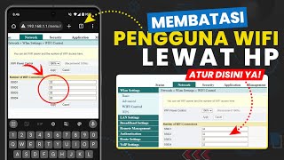 Cara Membatasi Pengguna WiFi IndiHome  Batasi Pengguna WiFi Lewat HP [upl. by Tiena993]