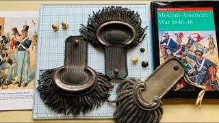 190YearOld US Army Infantry Officer Epaulettes from the Mexican War Era  Rare Relics [upl. by Gujral]