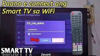 Paano e connect ang Smart TV sa WiFi connection  Devant Smart TV [upl. by Roderic]