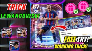 Trick To Get Show Time Spanish League  100 R Lewandowski 100 R Araujo  eFootball 2023 Mobile [upl. by Tanny]