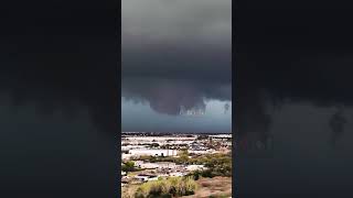 Tornado Warning and Power Flashes threaten Dallas TX yesterday [upl. by Naasar]