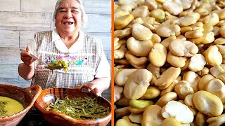 SOPA DE HABAS con Nopalitos Cocinando con Mamá Felix [upl. by Ibrik]