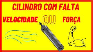 Cilindro pneumático com falta de ar ou pressão [upl. by Corena]