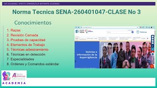 Norma Tecnica SENA260401047CLASE No 3 [upl. by Yrelbmik]