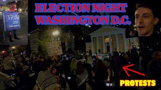 I Documented The Election Day Protests in Washington DC [upl. by Hobbie]