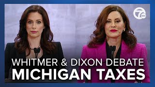 Tudor Dixon amp Gretchen Whitmer debate Michigan taxes ahead of election [upl. by Olbap]