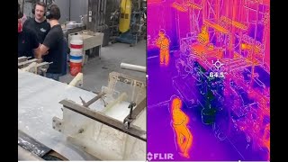 Papermachine Thermal Imaging with Flir One Pro North Carolina State University Pilot Fourdrinier [upl. by Otti]